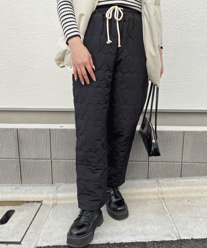 【Official限定販売】ハートキルティングパンツ