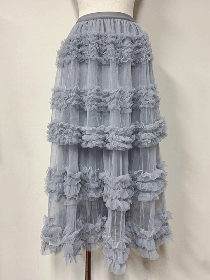 【Official限定価格】ボリュームチュールロングスカート