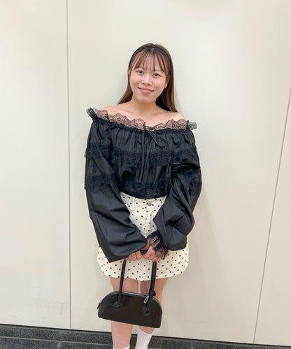 【Official限定販売】2WAYレースブラウス
