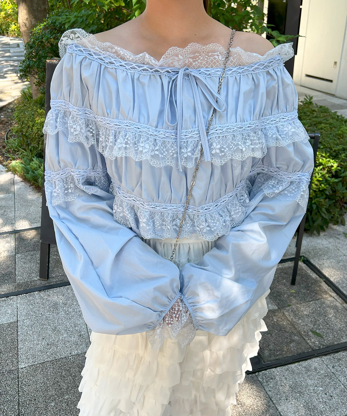 【Official限定販売】2WAYレースブラウス