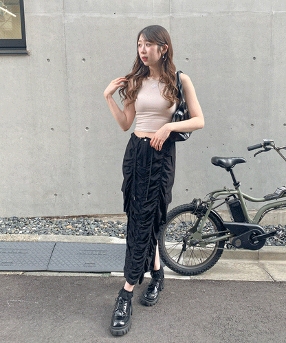 【Official限定価格】刺繡入りアメリカンスリーブタンクトップ