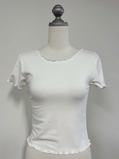 小花柄キャミソール付きTシャツ