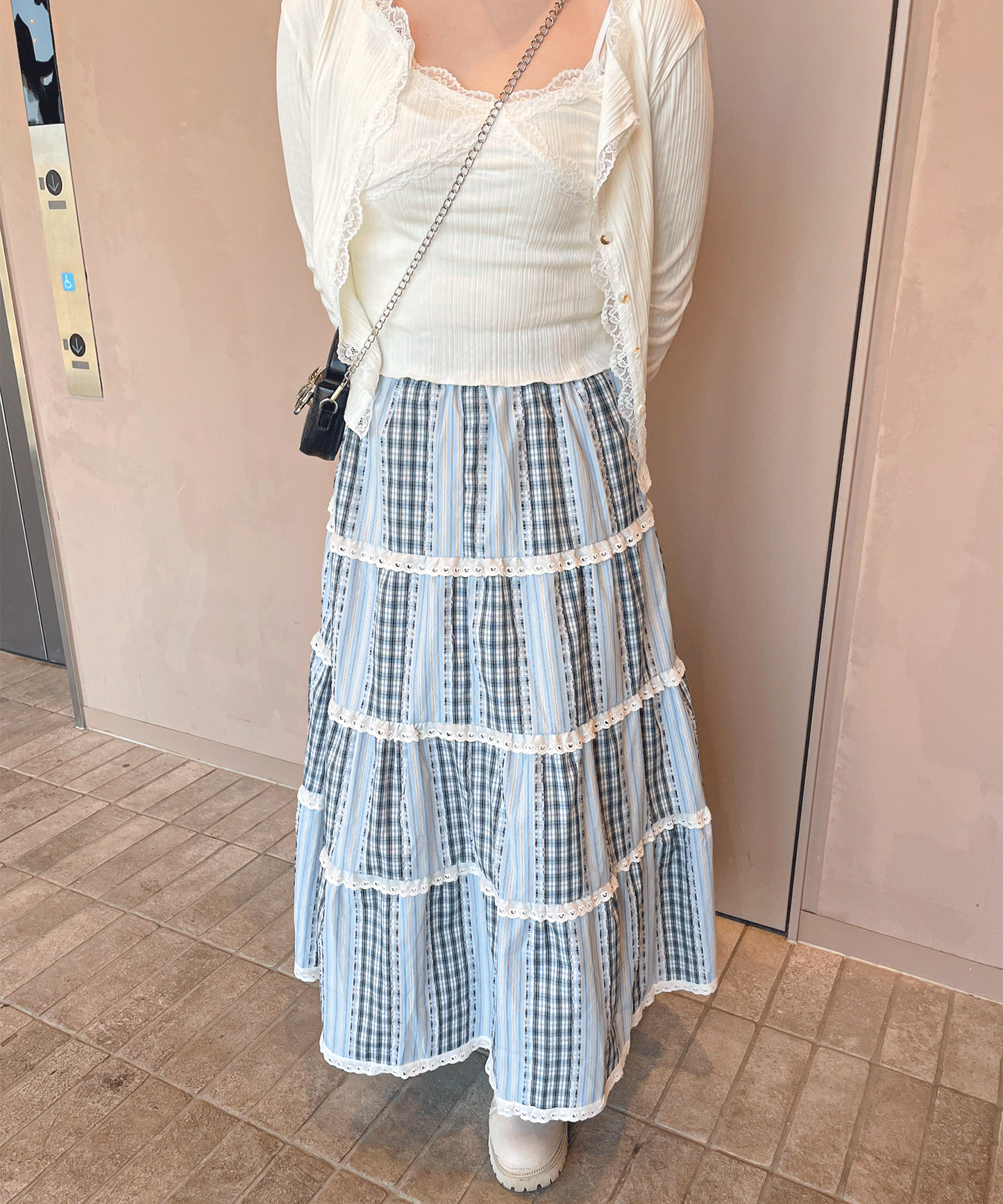 【Official限定販売】パッチワークティアードスカート