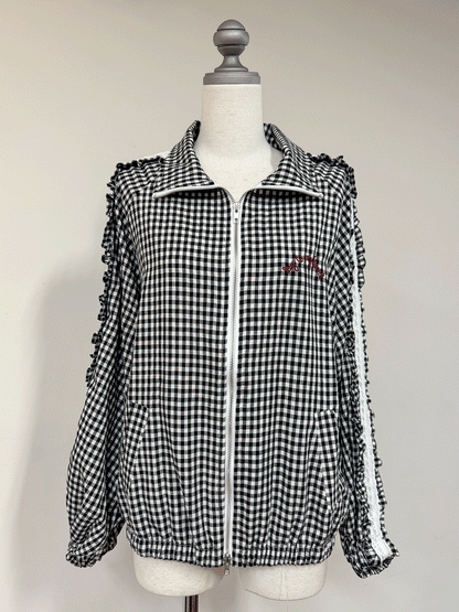 【Official限定価格】レースフリルブルゾン