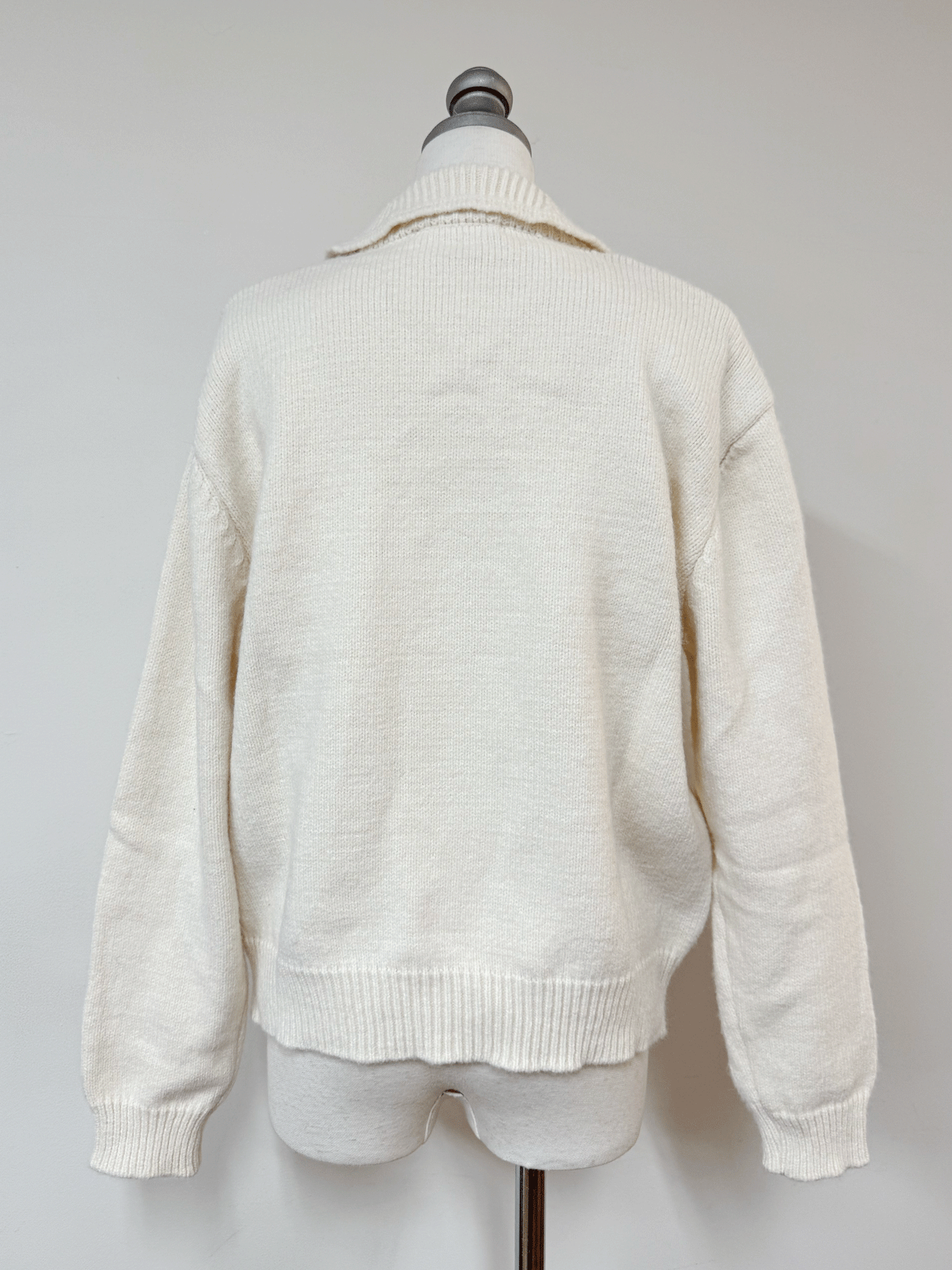 ノルディックオーバーサイズニットポロ