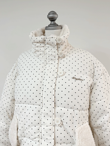 コーデュロイドットパフブルゾン