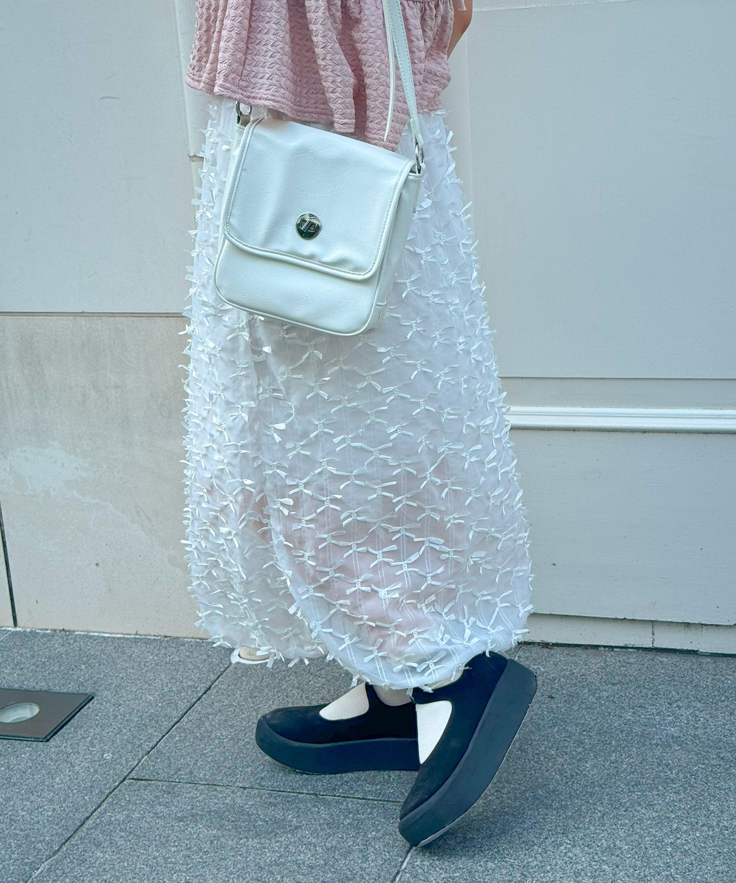 【Official限定販売商品】リボンシフォンスカート