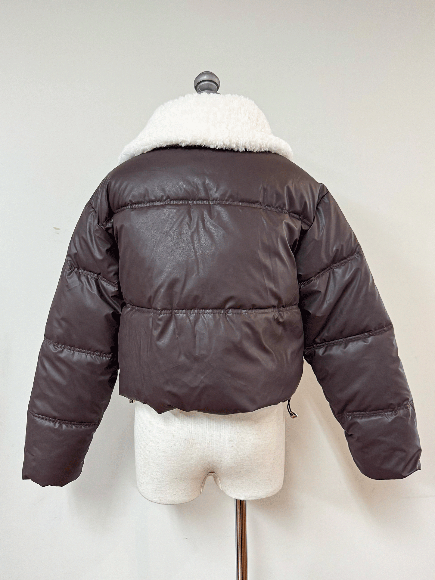 ボア襟付きパフブルゾン