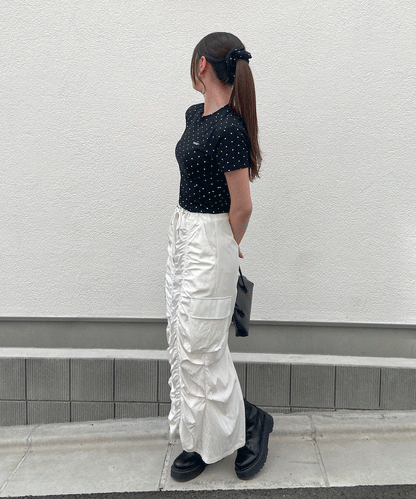 【Official限定価格】シュシュ付きハートドットTシャツ
