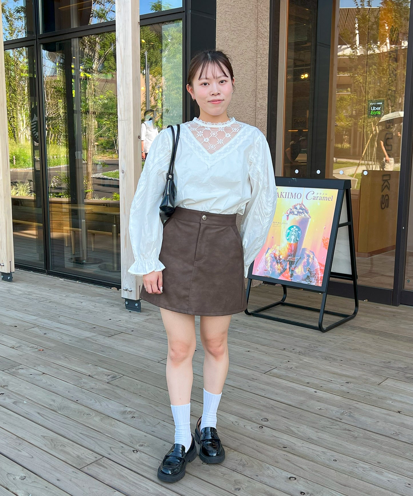 【Official限定販売】レースドッキングコットンブラウス