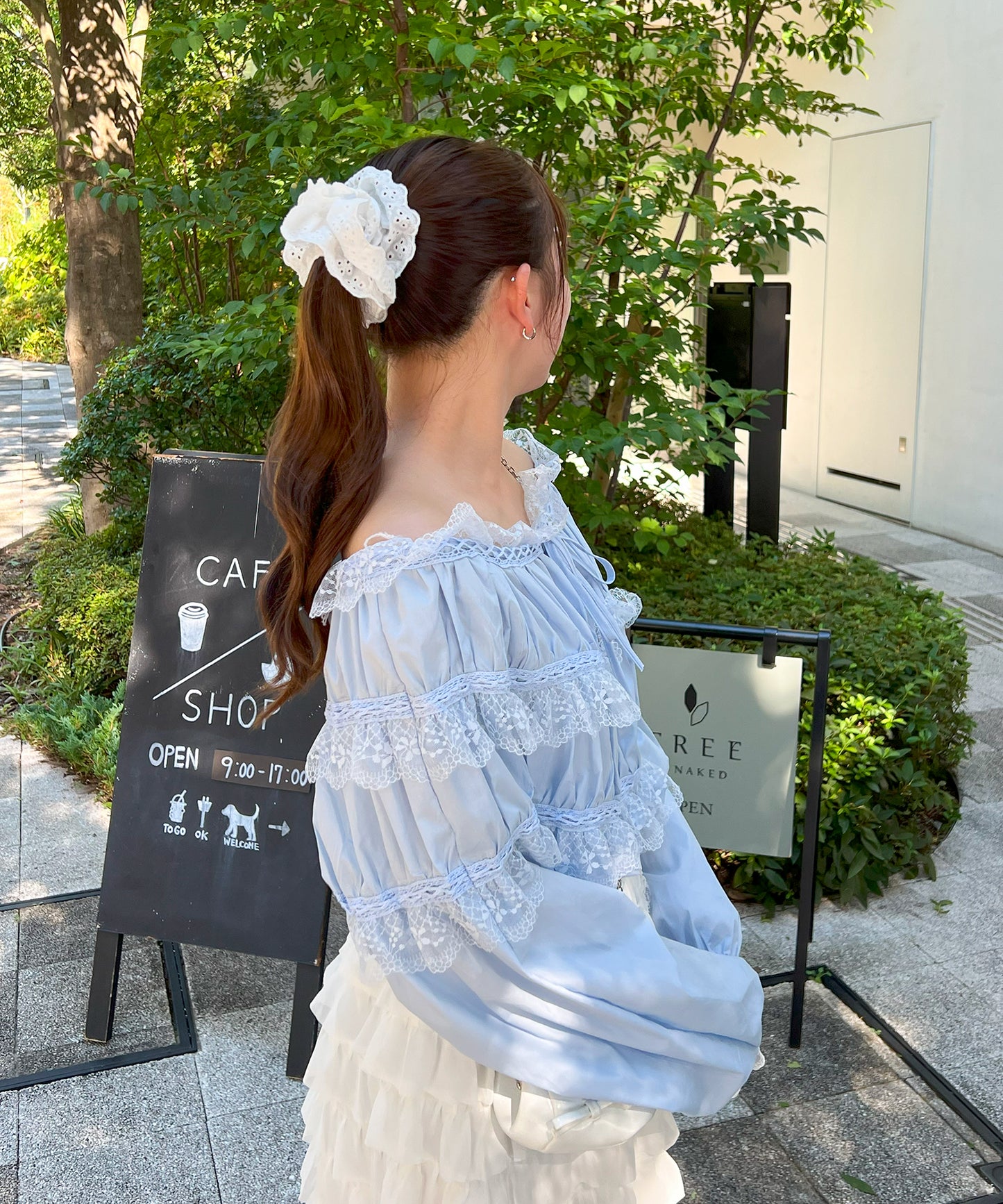 【Official限定販売】2WAYレースブラウス