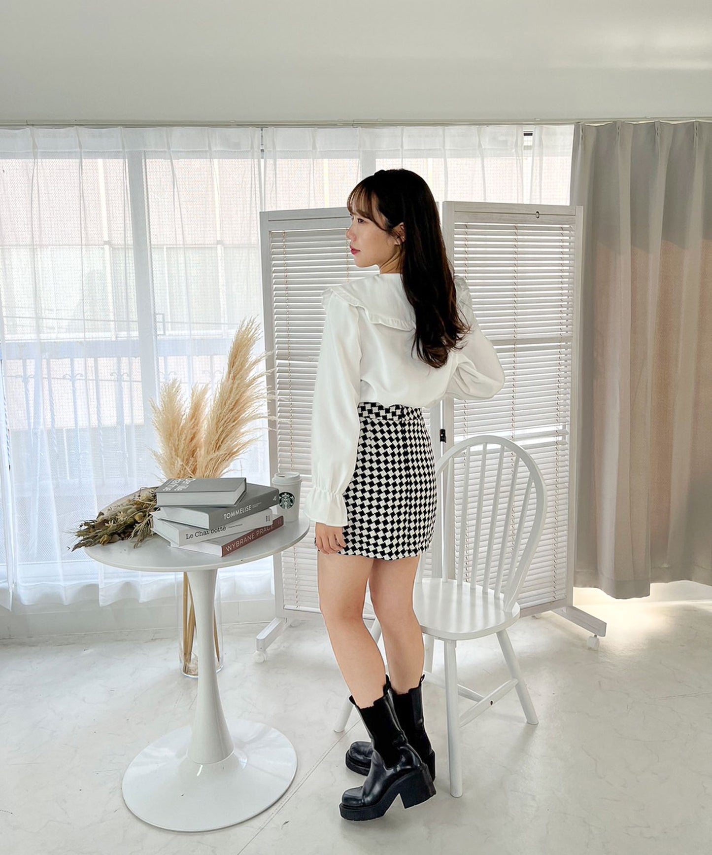 【Official 限定販売商品】ダイヤチェックミニスカート