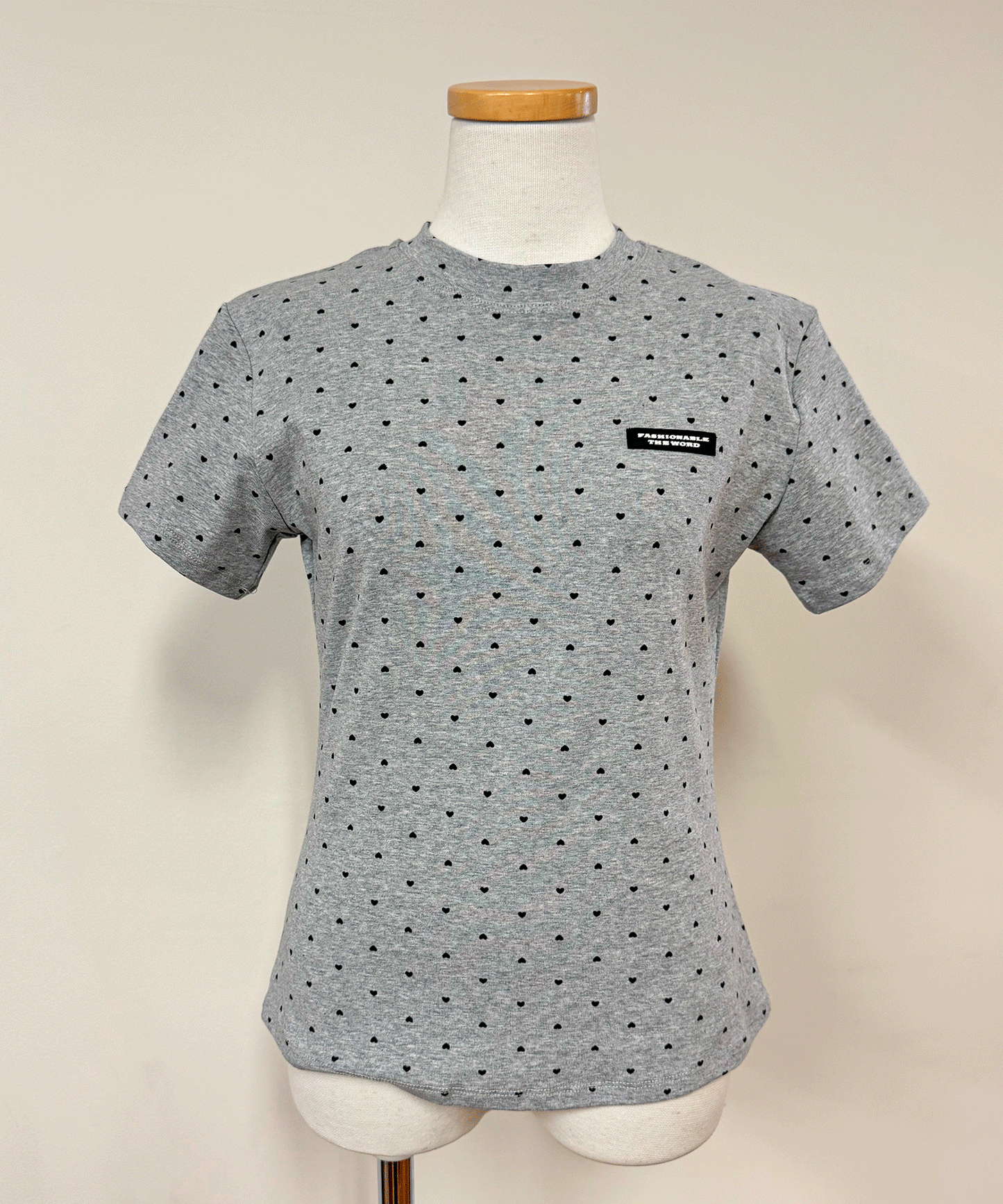 【Official限定価格】シュシュ付きハートドットTシャツ