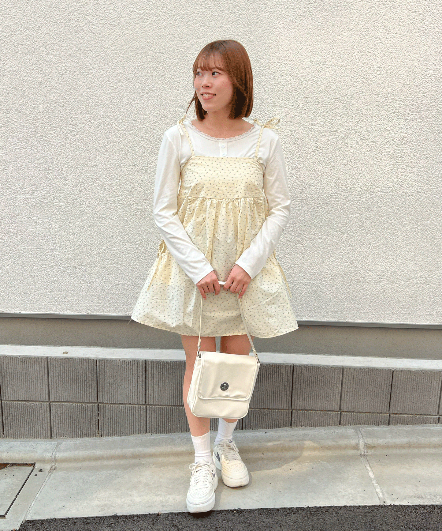 小花柄キャミチュニック
