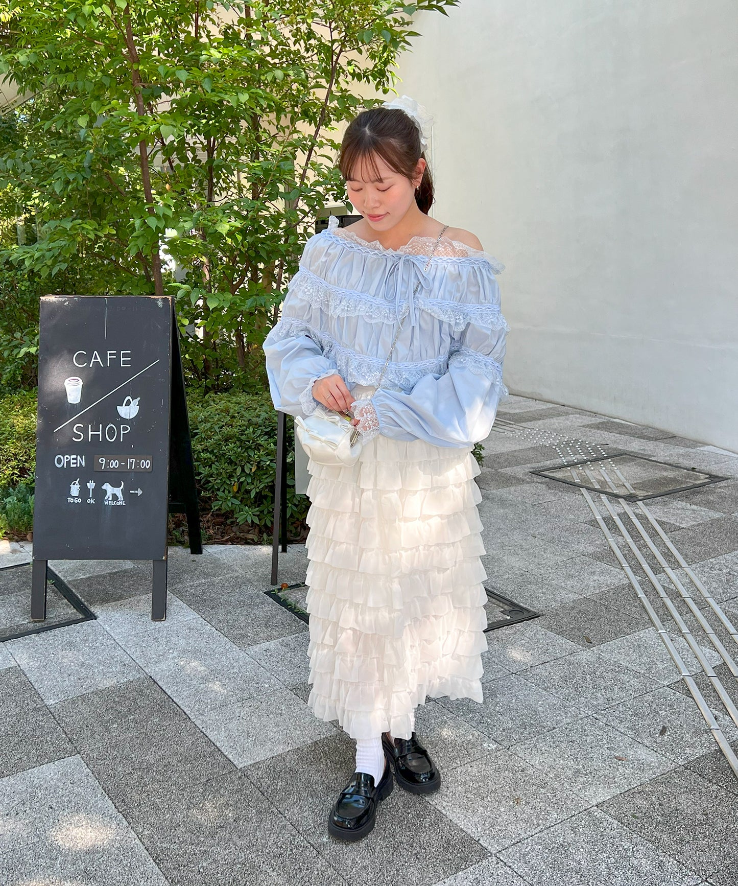 【Official限定販売】2WAYレースブラウス
