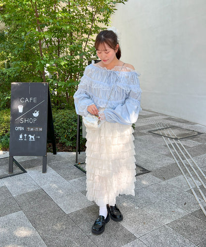 【Official限定販売】2WAYレースブラウス