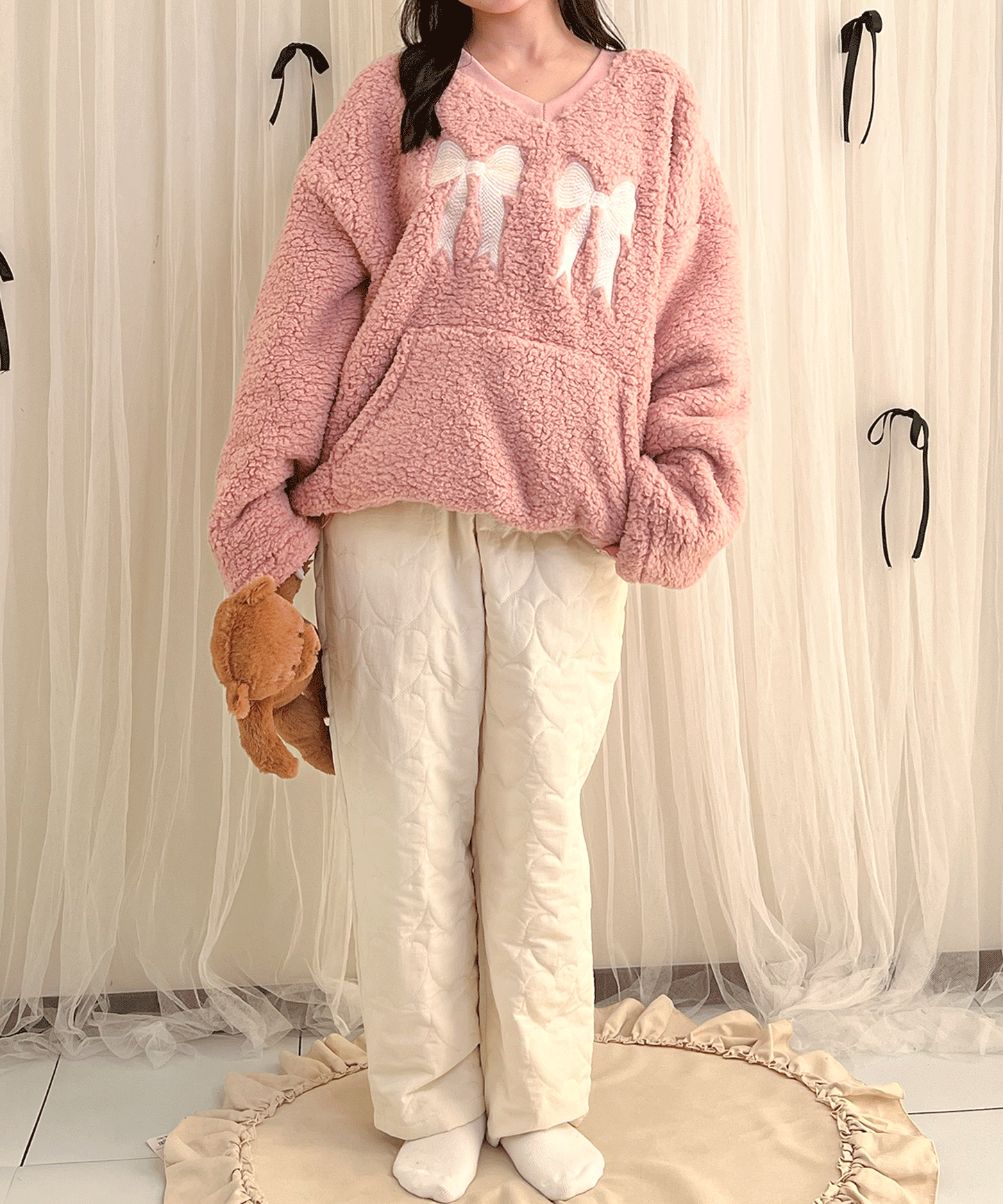 【Official限定販売】ハートキルティングパンツ