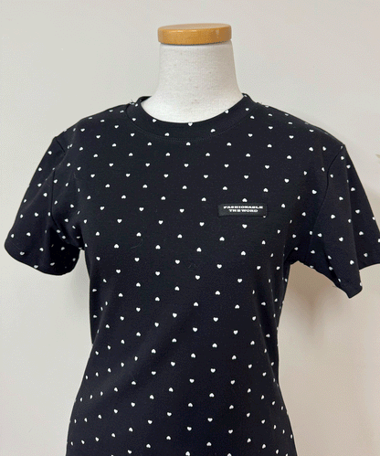 【Official限定価格】シュシュ付きハートドットTシャツ