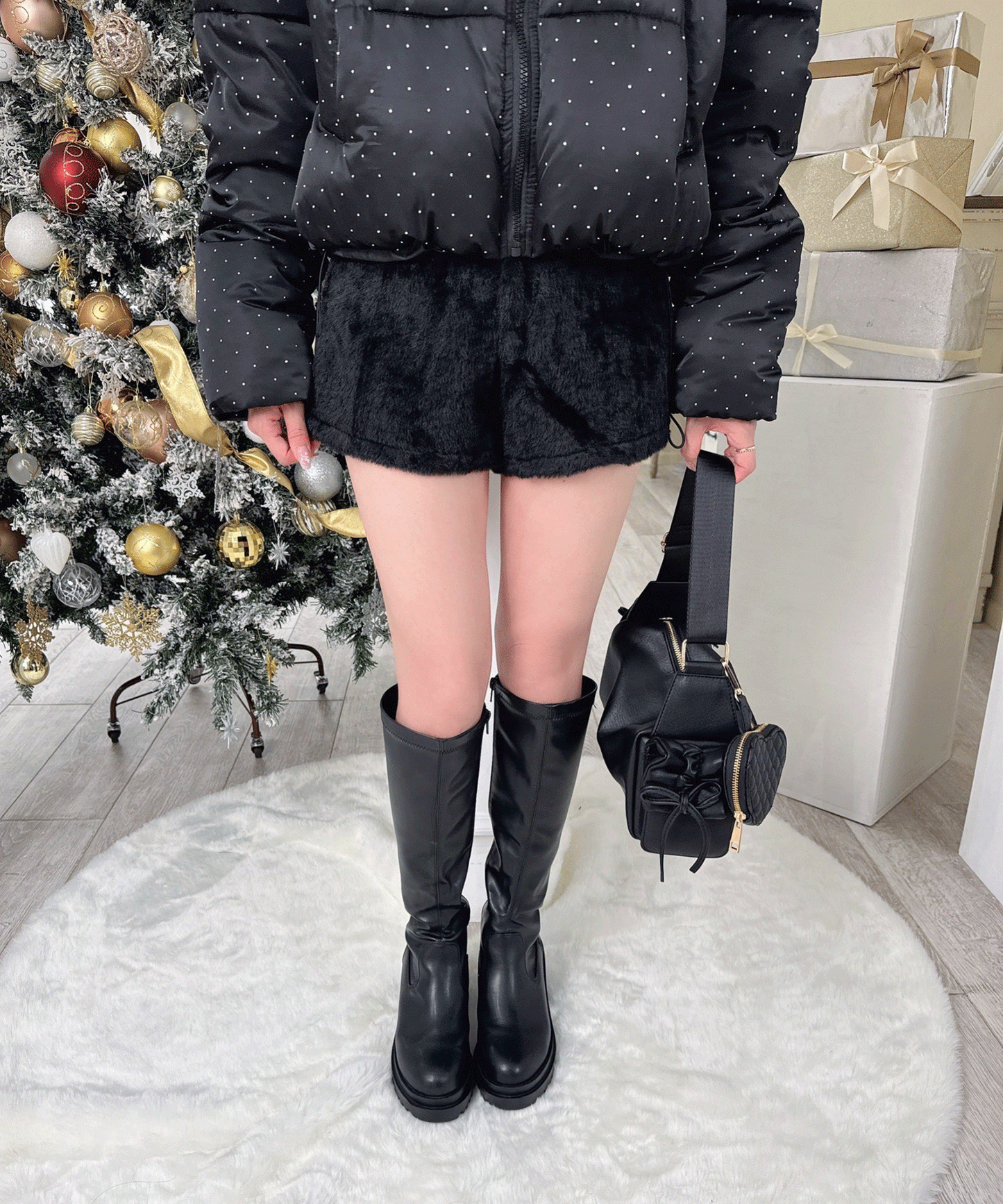 シャギーショートパンツ