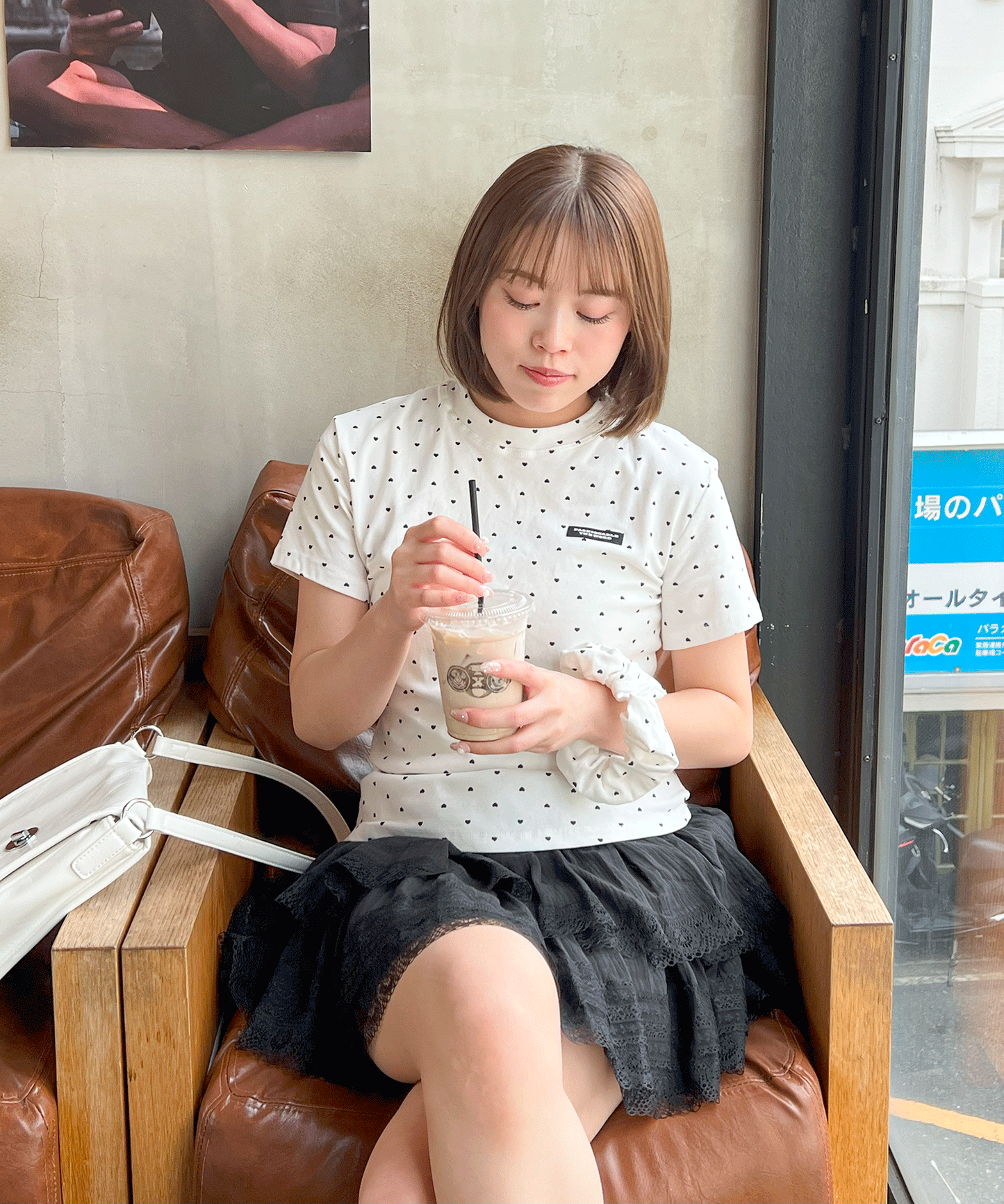 コットンティアードミニスカート