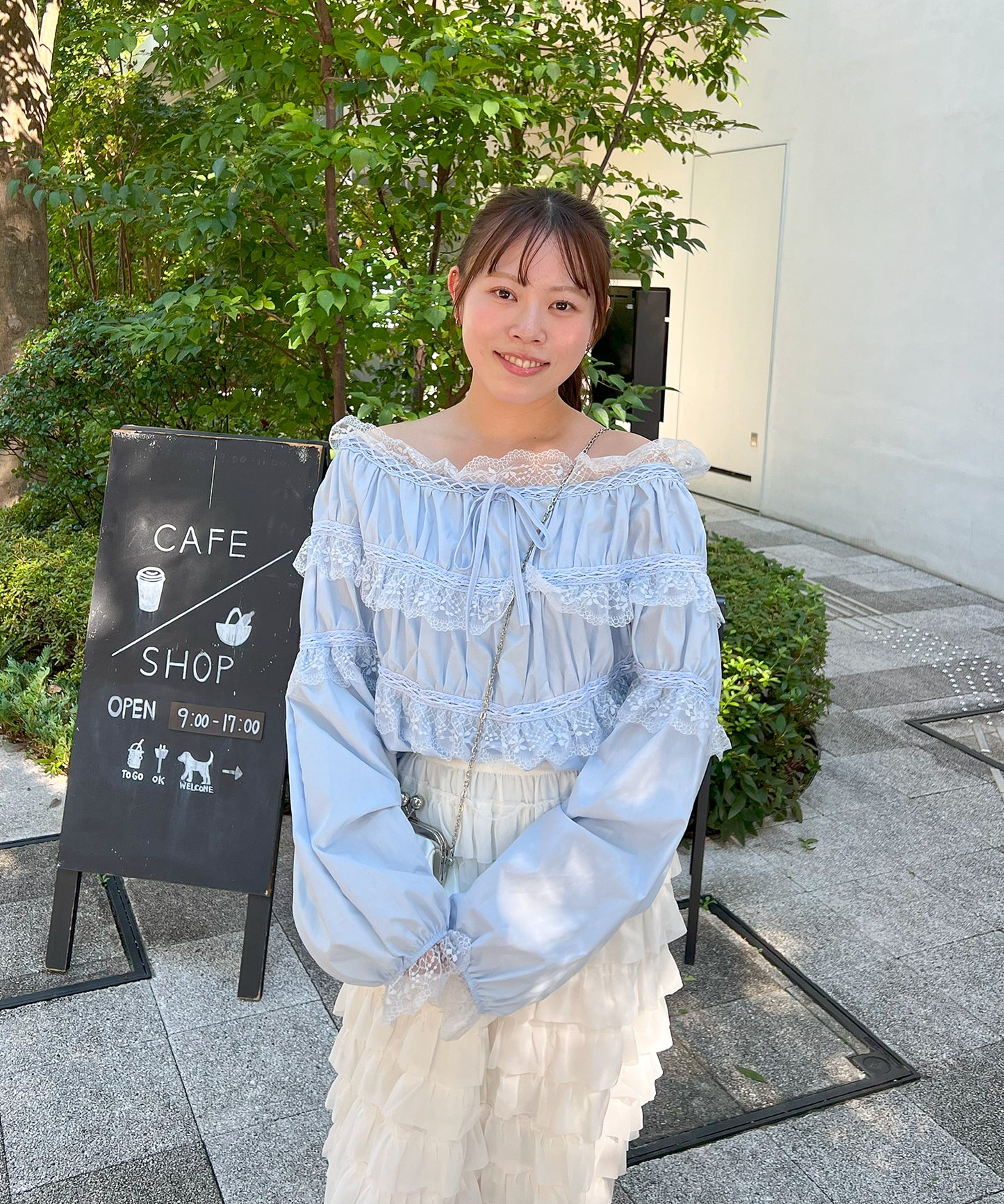 【Official限定販売】2WAYレースブラウス