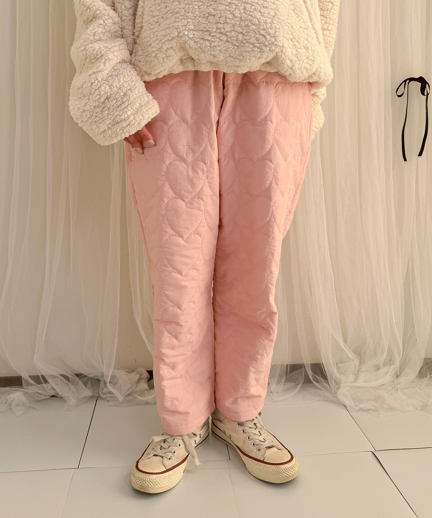 【Official限定販売】ハートキルティングパンツ