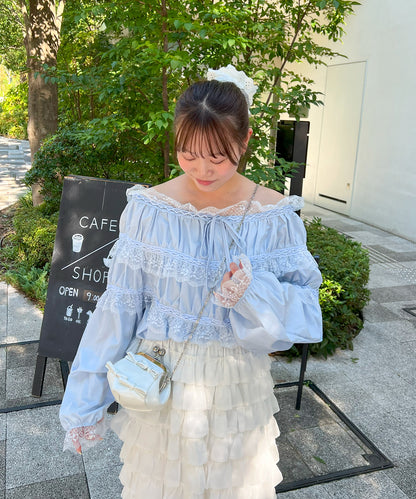 【Official限定販売】2WAYレースブラウス