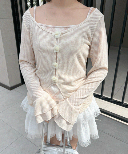 【Official限定販売】ローズカッティングトップス