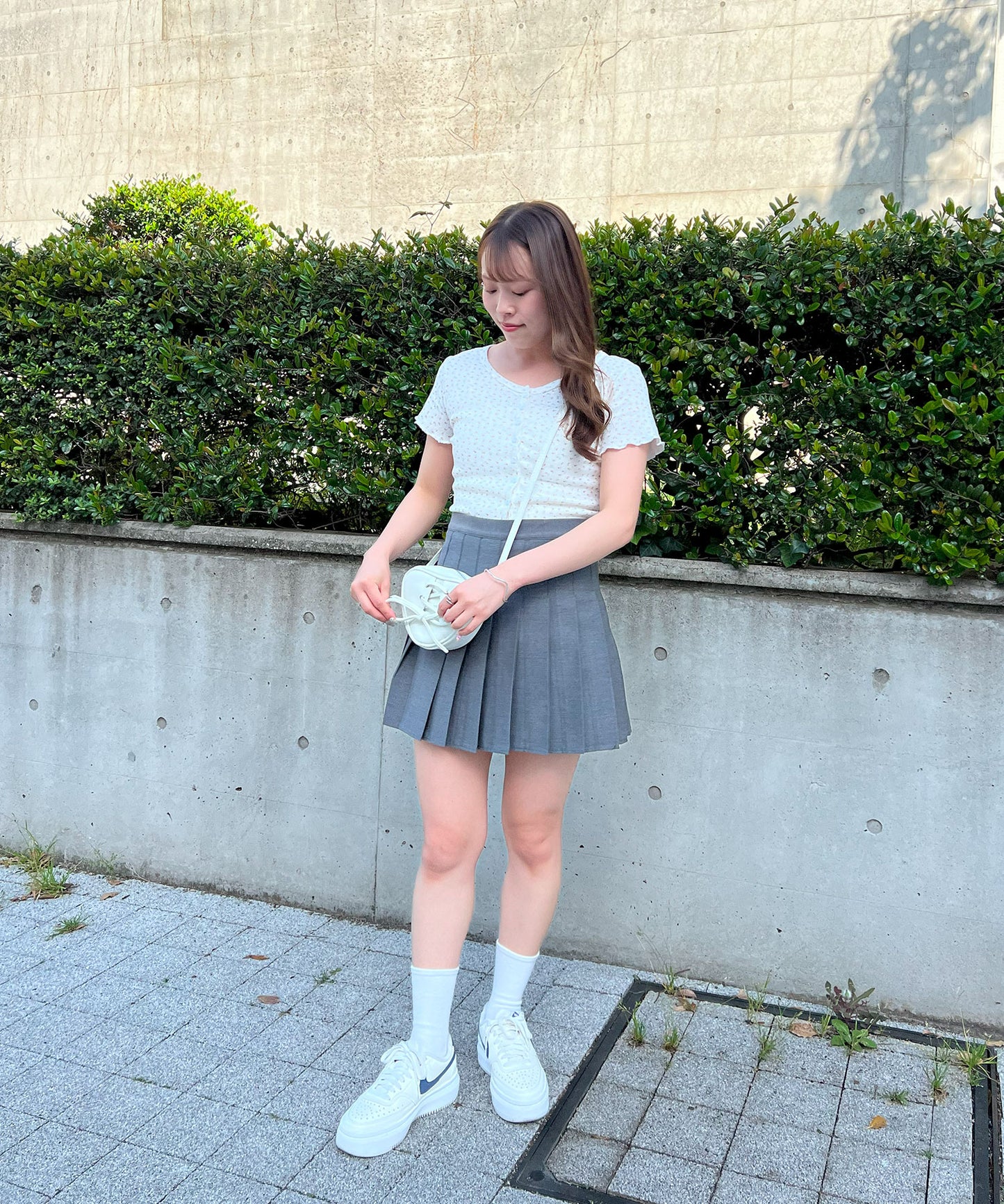 【Official限定価格】無地プリーツスカート