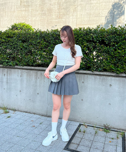 【Official限定価格】無地プリーツスカート