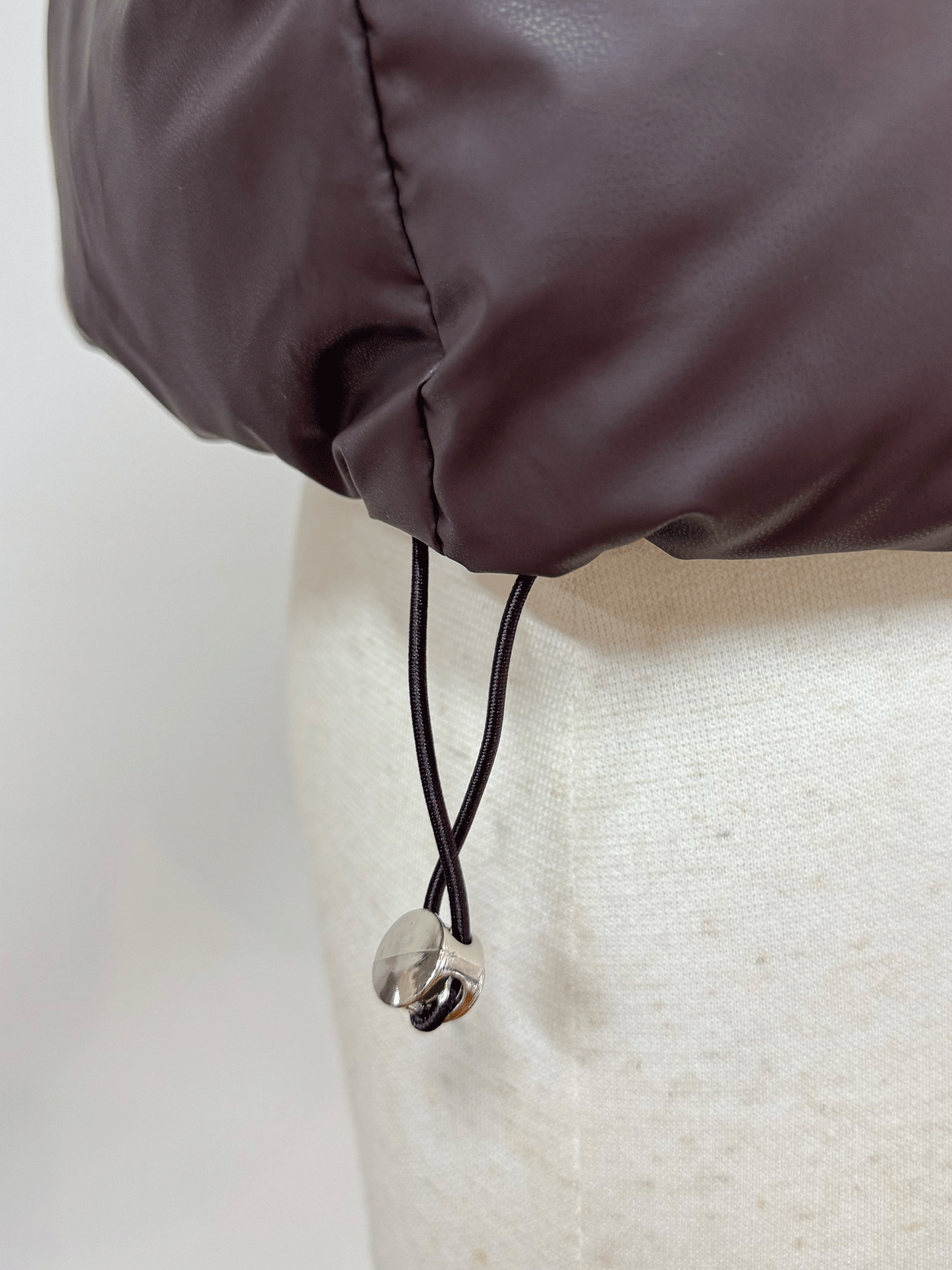 ボア襟付きパフブルゾン