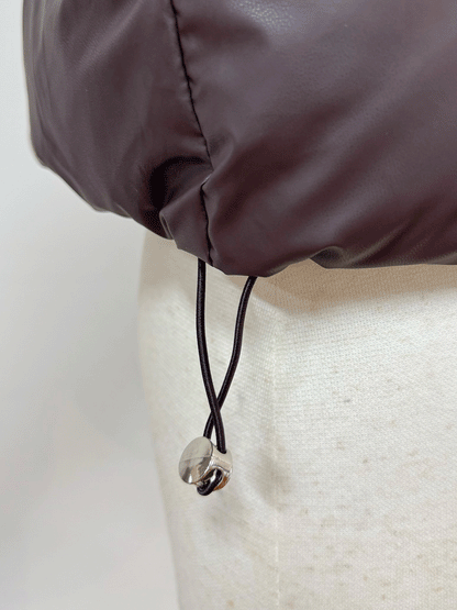 ボア襟付きパフブルゾン