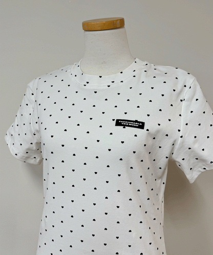 【Official限定価格】シュシュ付きハートドットTシャツ