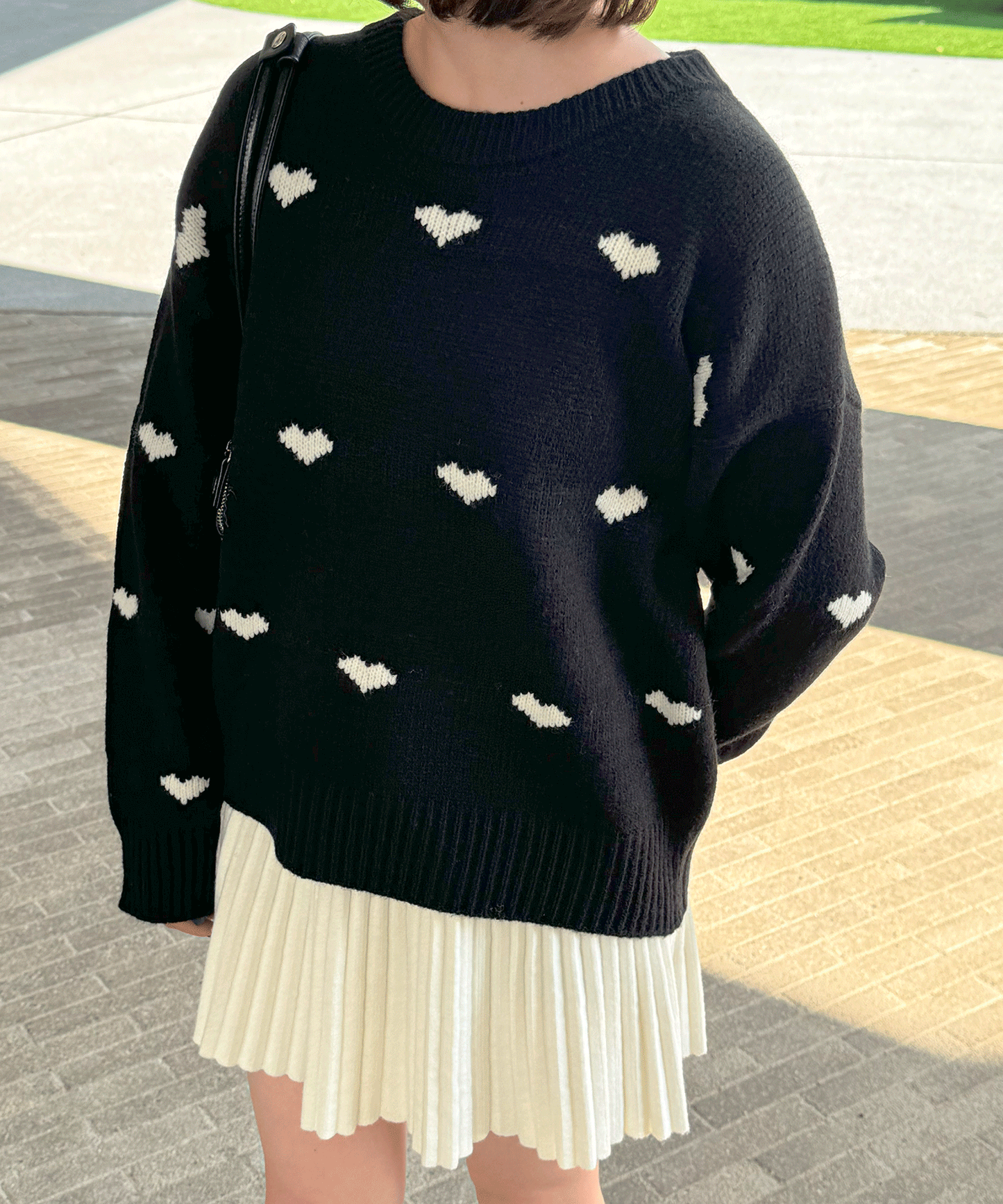 【Official限定価格】ハートジャガードニット