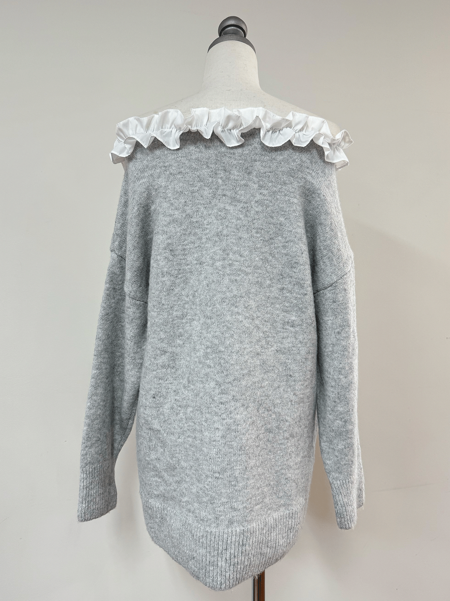 【Official限定価格】フリルニットミニワンピース