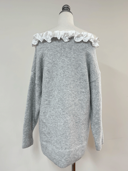 【Official限定価格】フリルニットミニワンピース