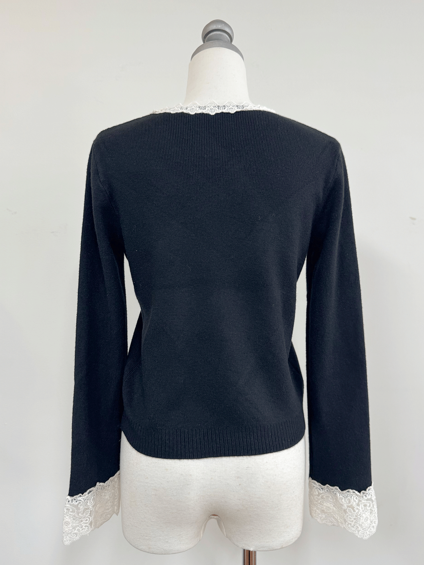 【Official限定価格】レースVネックニット