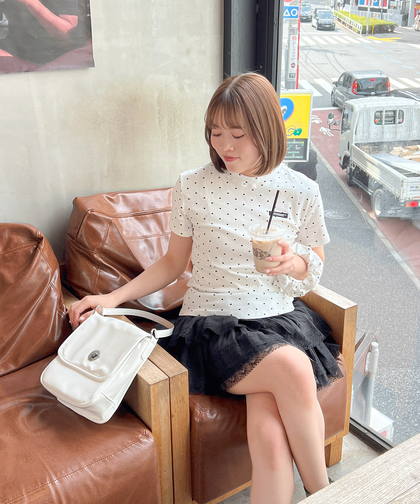 コットンティアードミニスカート