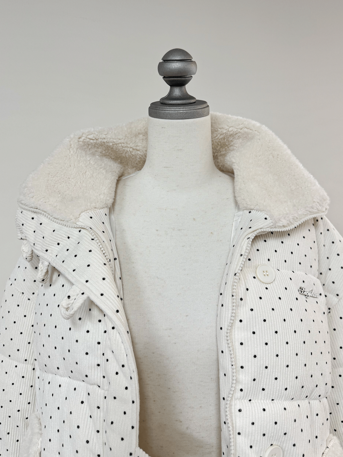 コーデュロイドットパフブルゾン