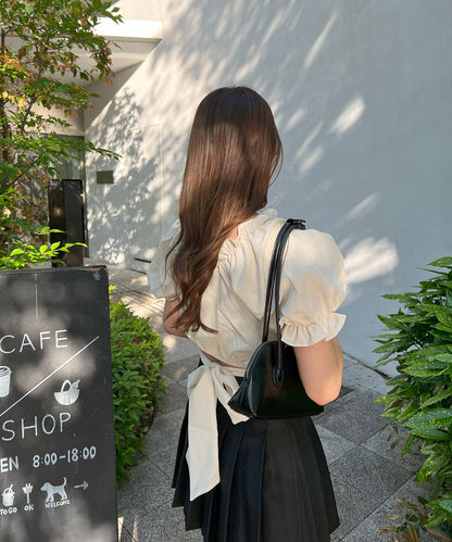 バックリボン2WAYブラウス