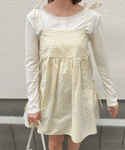 小花柄キャミチュニック