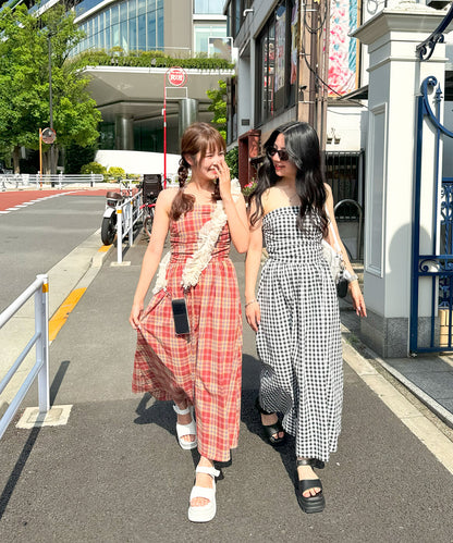【Official限定販売】ベアチェックワンピース