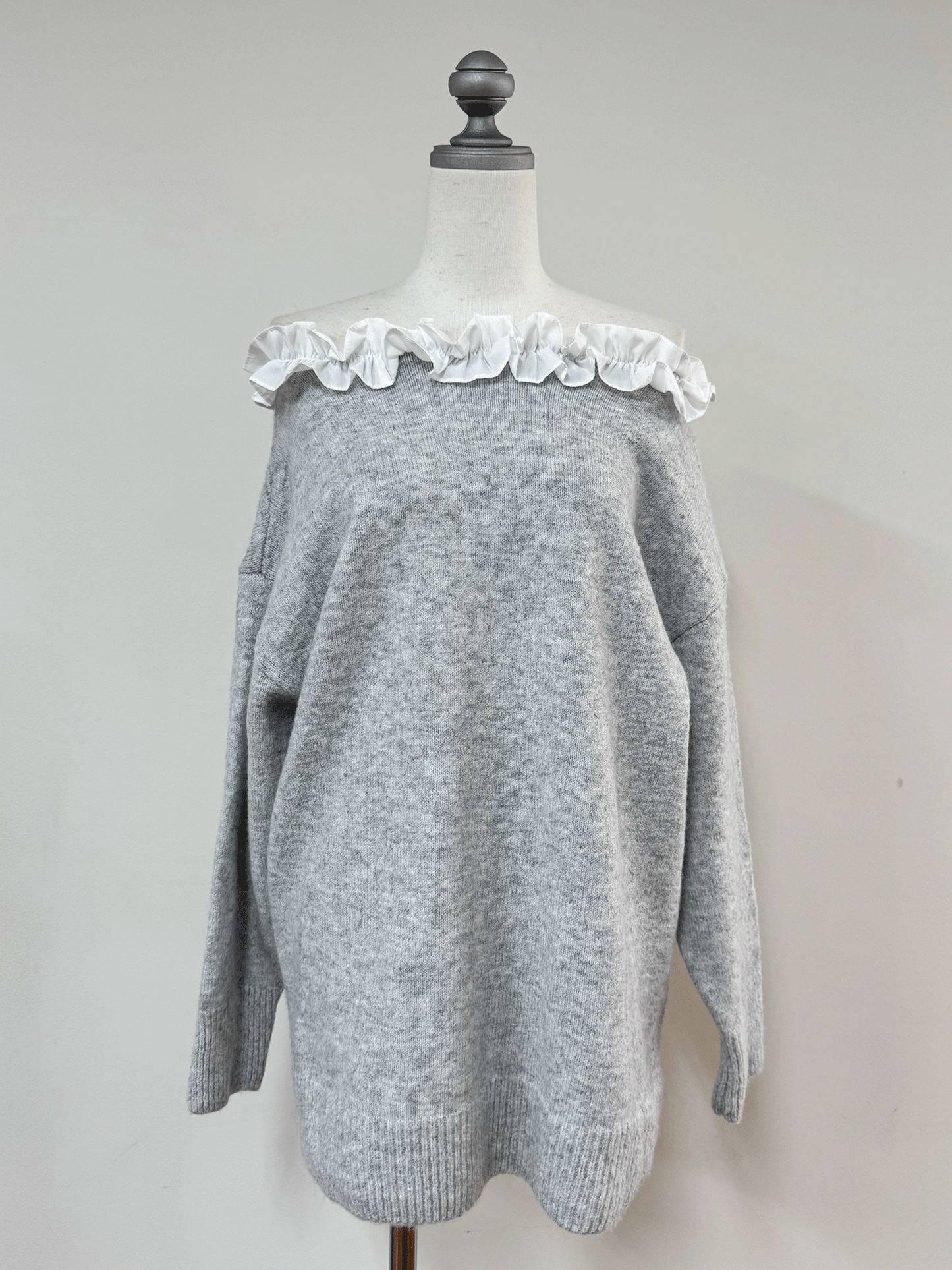 【Official限定価格】フリルニットミニワンピース