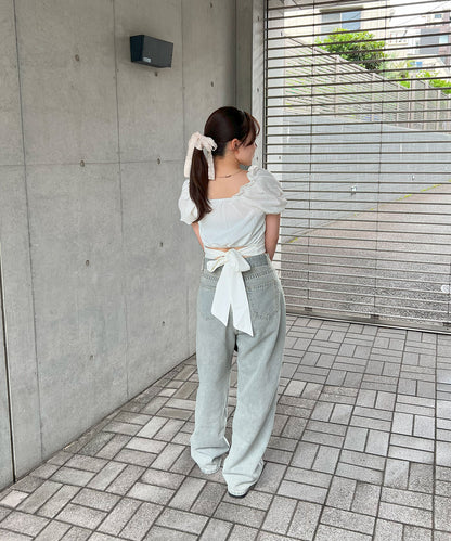 バックリボン2WAYブラウス