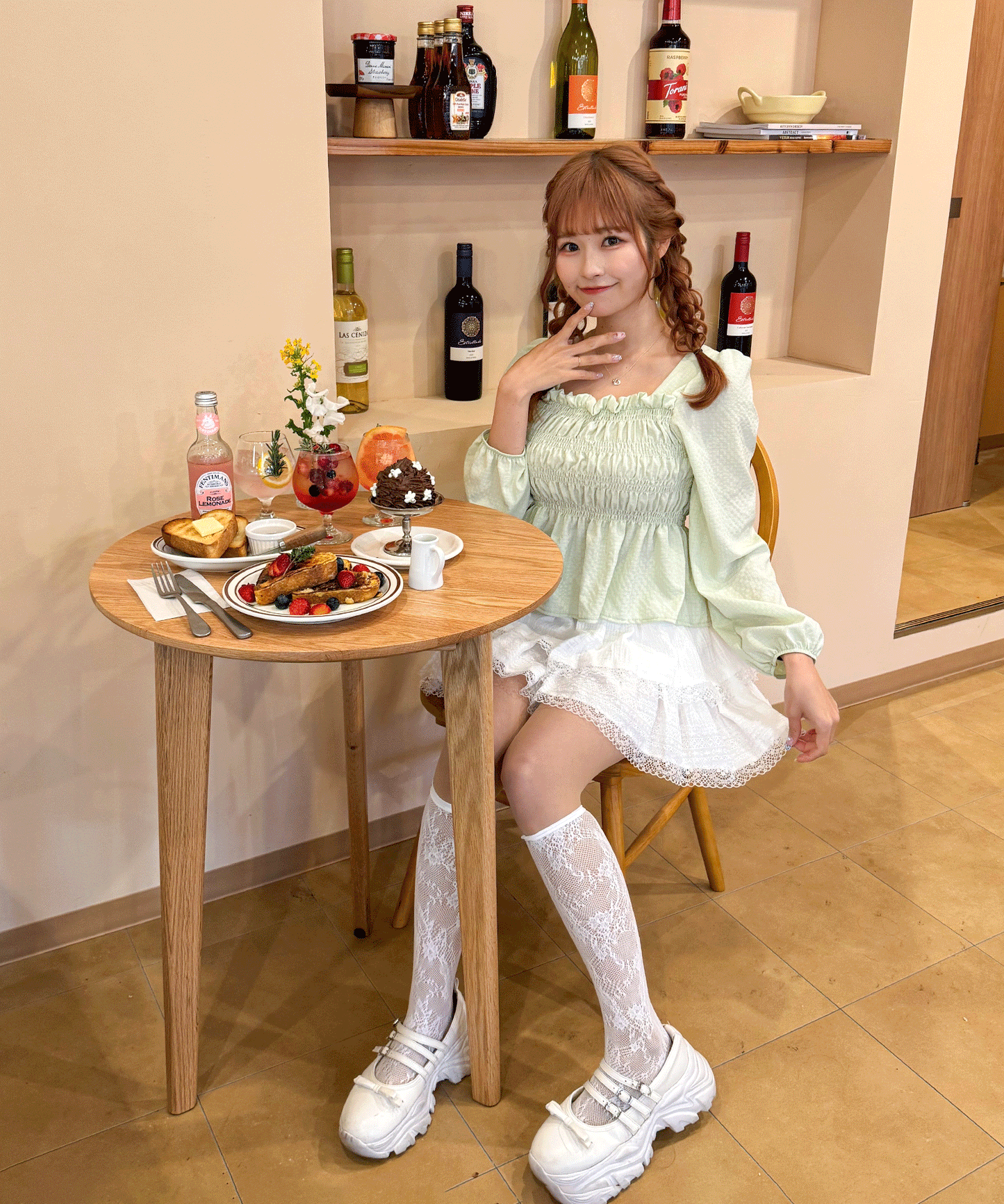 コットンティアードミニスカート