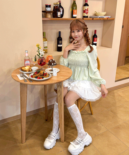 コットンティアードミニスカート