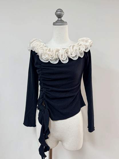 フレンチフリルトップス