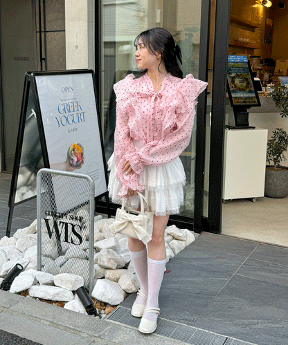 【Official限定価格】ハートフロッキーシャインブラウス
