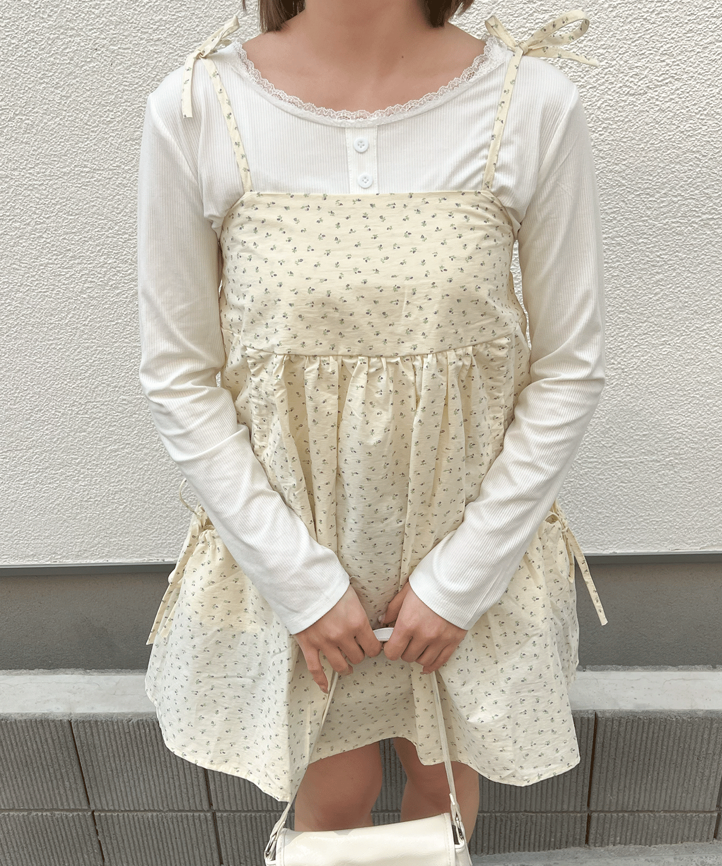小花柄キャミチュニック