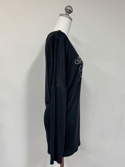 【Official限定価格】ラインストーンワンショルビッグT